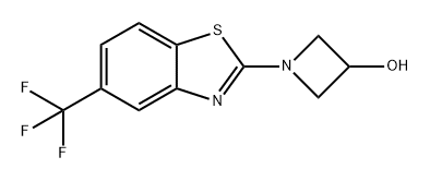 3-Azetidinol, 1-[5-(trifluoromethyl)-2-benzothiazolyl]- Structure