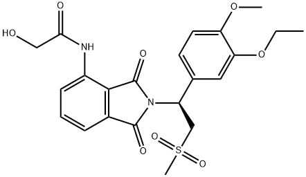 Acetamide, N-[2-[(1S)-1-(3-ethoxy-4-methoxyphenyl)-2-(methylsulfonyl)ethyl]-2,3-dihydro-1,3-dioxo-1H-isoindol-4-yl]-2-hydroxy-|阿普斯特杂质K