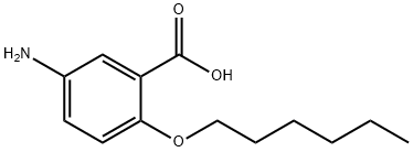 Benzoic acid, 5-amino-2-(hexyloxy)- Struktur