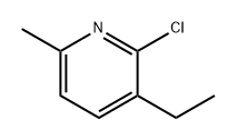 Pyridine, 2-chloro-3-ethyl-6-methyl- Struktur