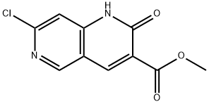 1,6-Naphthyridine-3-carboxylic acid, 7-chloro-1,2-dihydro-2-oxo-, methyl ester Structure