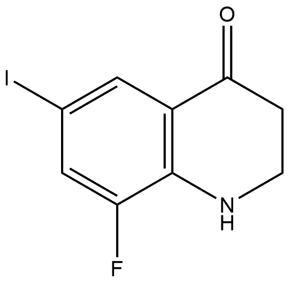 8-Fluoro-2,3-dihydro-6-iodo-4(1H)-quinolinone,1388023-45-7,结构式