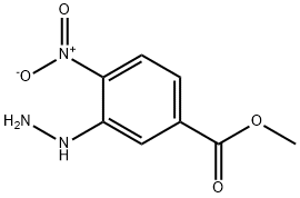 3-肼基-4-硝基苯甲酸甲酯 结构式