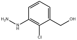 1-(2-Chloro-3-(hydroxymethyl)phenyl)hydrazine 结构式