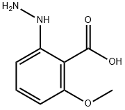 2-Hydrazinyl-6-methoxybenzoic acid Struktur