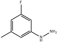 (3-氟-5-甲基苯基)肼, 1388046-05-6, 结构式