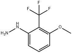 3-Hydrazinyl-2-(trifluoromethyl)anisole Struktur