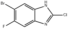 1H-Benzimidazole, 6-bromo-2-chloro-5-fluoro-,1388065-13-1,结构式