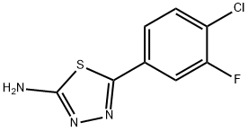 2-氨基-5-(4-氯-3-氟苯基)-1,3,4-噻二唑, 1388070-09-4, 结构式