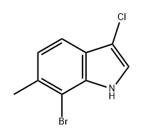 1H-Indole, 7-bromo-3-chloro-6-methyl- Struktur