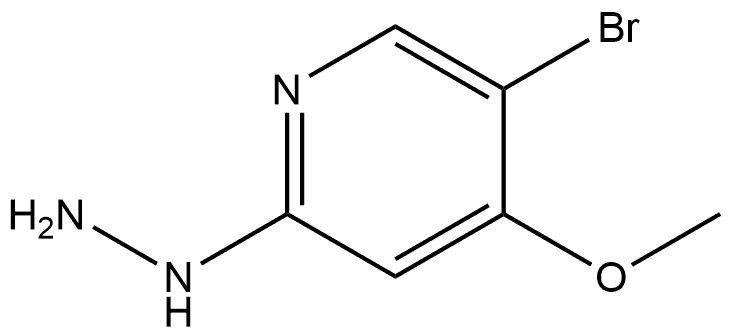 5-溴-2-肼基-4-甲氧基吡啶, 1388077-64-2, 结构式