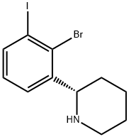 (S)-2-(2-bromo-3-iodophenyl)piperidine Struktur