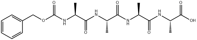 L-Alanine, N-[(phenylmethoxy)carbonyl]-L-alanyl-L-alanyl-L-alanyl- (9CI) Structure