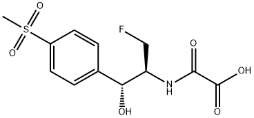 Acetic acid, [[1-(fluoromethyl)-2-hydroxy-2-[4-(methylsulfonyl)phenyl]ethyl]amino]oxo-, [R-(R*,S*)]- (9CI) Struktur