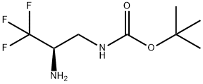 (2R)-(2-Amino-3,3,3-trifluoro-propyl)-carbamic acid tert-butyl ester 结构式
