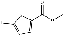 5-Thiazolecarboxylic acid, 2-iodo-, methyl ester Struktur