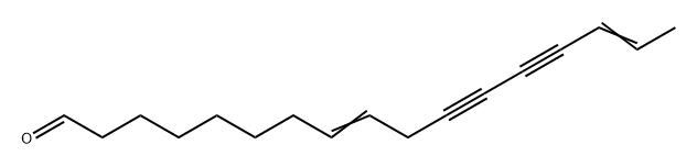 8,15-Heptadecadiene-11,13-diynal Struktur