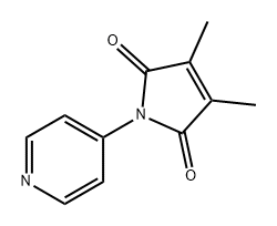 1H-Pyrrole-2,5-dione, 3,4-dimethyl-1-(4-pyridinyl)- Structure