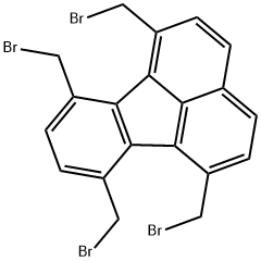 Fluoranthene, 1,6,7,10-tetrakis(bromomethyl)- Structure
