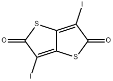 Thieno[3,2-b]thiophene-2,5-dione, 3,6-diiodo- Structure