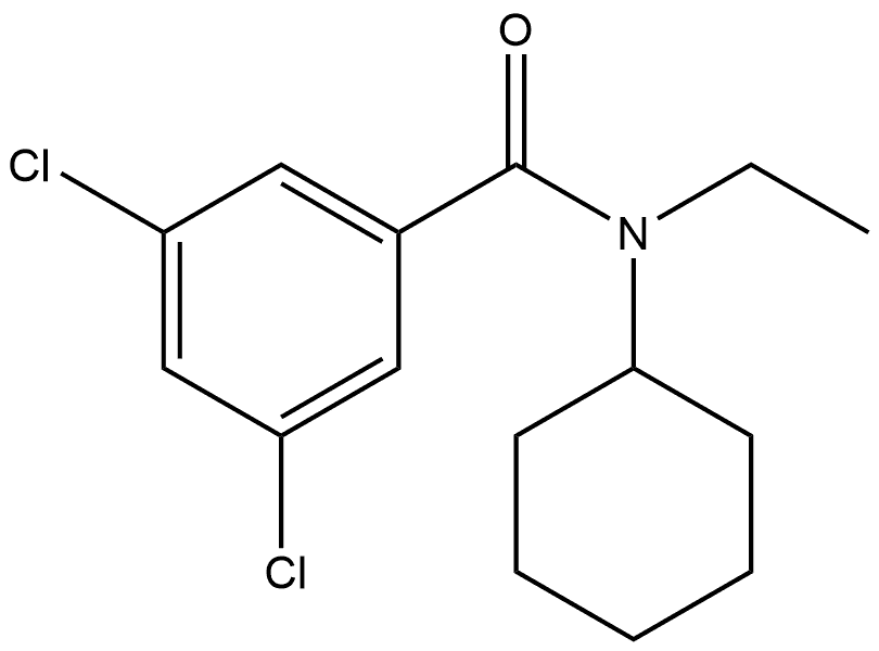 3,5-Dichloro-N-cyclohexyl-N-ethylbenzamide Struktur