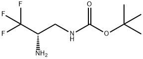 (2S)-(2-Amino-3,3,3-trifluoro-propyl)-carbamic acid tert-butyl ester,1390660-65-7,结构式