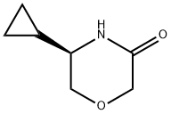 (5R)-5-Cyclopropyl-3-morpholinone Structure