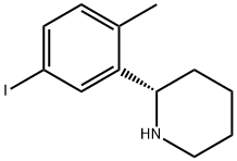 (S)-2-(5-iodo-2-methylphenyl)piperidine Struktur