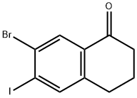 7-Bromo-3,4-dihydro-6-iodo-1(2H)-naphthalenone,1391258-55-1,结构式