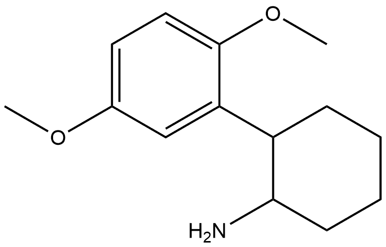 2-(2,5-Dimethoxyphenyl)cyclohexanamine,1391279-45-0,结构式
