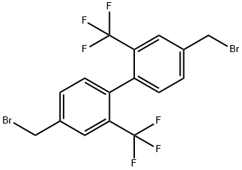 1,1'-Biphenyl, 4,4'-bis(bromomethyl)-2,2'-bis(trifluoromethyl)- Structure
