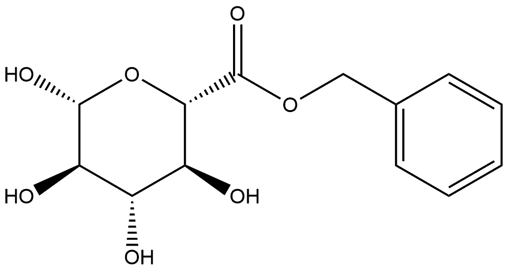 β-D-Glucopyranuronic acid, phenylmethyl ester Structure
