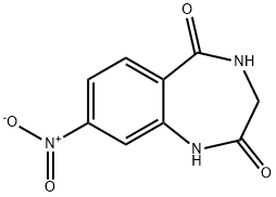 1H-1,4-Benzodiazepine-2,5-dione, 3,4-dihydro-8-nitro- Struktur