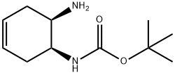 (1S,6R)-(6-Amino-cyclohex-3-enyl)-carbamic acid tert-butyl ester,1392837-27-2,结构式