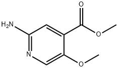 METHYL 2-AMINO-5-METHOXYISONICOTINATE 结构式