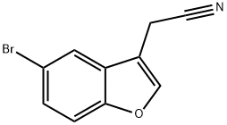 2-(5-bromo-1-benzofuran-3-yl)acetonitrile,139313-83-0,结构式
