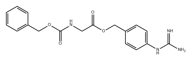 Glycine, N-[(phenylmethoxy)carbonyl]-, [4-[(aminoiminomethyl)amino]phenyl]methyl ester
