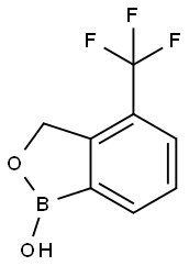 2,1-Benzoxaborole, 1,3-dihydro-1-hydroxy-4-(trifluoromethyl)- Structure