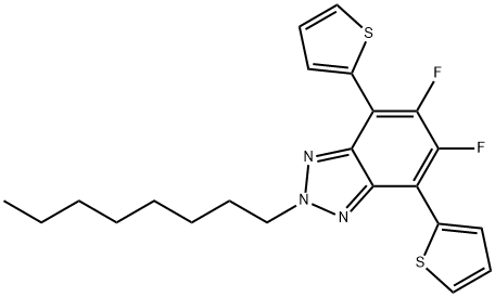 2H-Benzotriazole, 5,6-difluoro-2-octyl-4,7-di-2-thienyl-|5,6-二氟-2-辛基-4,7-双(噻吩-2-基)-2 氢-苯并[D][1,2,3]三氮唑