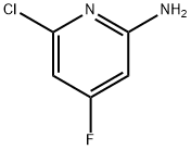 2-氨基-4-氟-6-氯吡啶, 1393567-36-6, 结构式