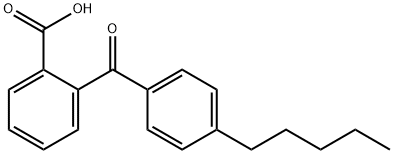 Benzoic acid, 2-(4-pentylbenzoyl)- Structure
