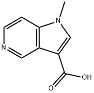 1H-Pyrrolo[3,2-c]pyridine-3-carboxylic acid, 1-methyl- 结构式