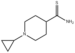 4-Piperidinecarbothioamide, 1-cyclopropyl- Struktur
