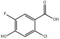 2-chloro-5-fluoro-4-hydroxybenzoic acid Structure