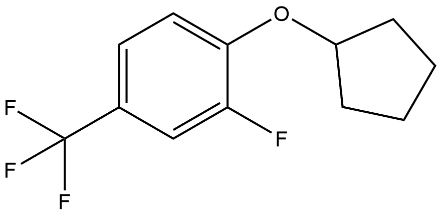1-(Cyclopentyloxy)-2-fluoro-4-(trifluoromethyl)benzene Struktur