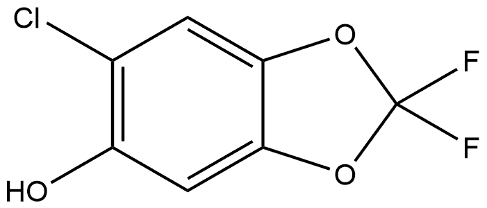 6-Chloro-2,2-difluoro-1,3-benzodioxol-5-ol Struktur