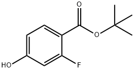 2-氟-4-羟基苯甲酸叔丁酯 结构式