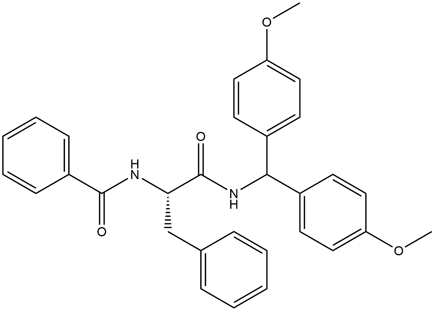 Benzenepropanamide, α-(benzoylamino)-N-[bis(4-methoxyphenyl)methyl]-, (αS)-