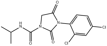 1-Imidazolidinecarboxamide, 3-(2,4-dichlorophenyl)-N-(1-methylethyl)-2,4-dioxo- Struktur