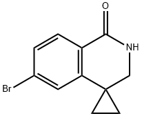Spiro[cyclopropane-1,4'(1'H)-isoquinolin]-1'-one, 6'-bromo-2',3'-dihydro- Struktur